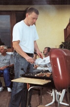 Neurokuss-Abendgestaltung Foto abendliches Grillen