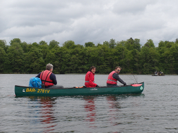 Paddeln auf den Seen Foto Paddeltour um Wesenberg